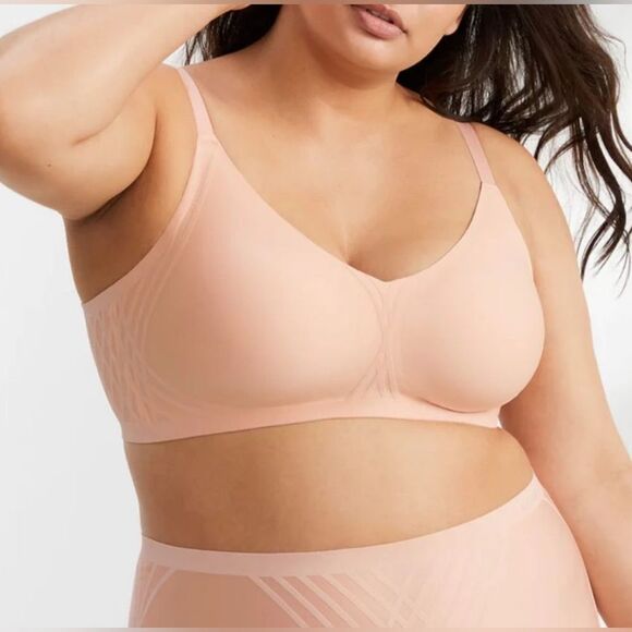 Honeylove Silhouette Bra Color Sand Neutral Minimalist Adjustable 1X - Picture 1 of 7